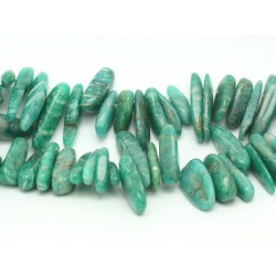Perles de Pierre – Rocailles Chips Bâtonnets Amazonite de Russie 12-22 mm