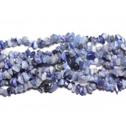 110pc environ - Perles Rocailles Chips Aventurine Bleue N°1² 4-10mm 4558550002662 
