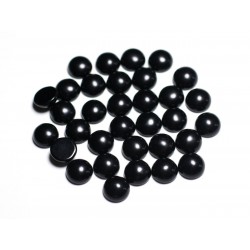 2pc - Cabochons Pierre - Obsidienne noire Rond 10mm - 8741140000049 