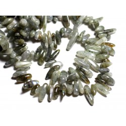 Perles de Pierre Mélange Multipierres Rocailles Chips Batonnets 8-20mm 20pc