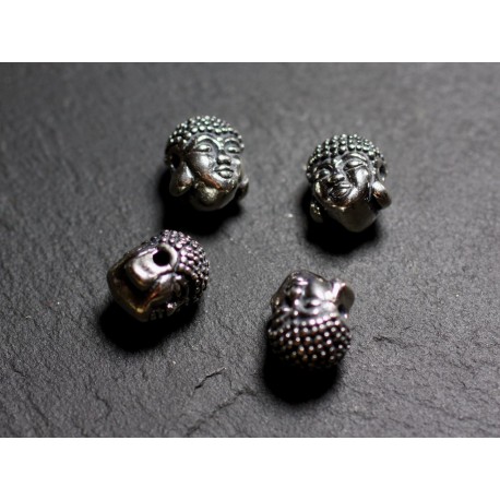 30pcs Argent Antique Or Bouddha Tête Espaceurs Perles Pour Bijoux Making 14 mm 30pcs Argent Antique Or Bouddha Tête Espaceurs Perles Pour Bijoux Making 14 mm