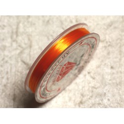 Bobine 10m - Fil Elastique Fibre 0.8-1mm Orange clair 4558550014085 