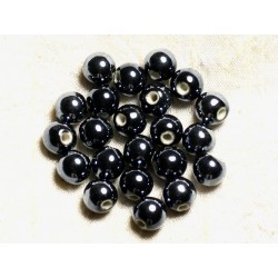 10pc - Perles Porcelaine Céramique Noir Boules 12mm 4558550000712 