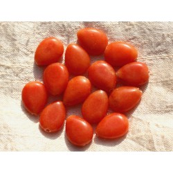 4pc - Perles de Pierre - Jade Orange Gouttes 18x13mm 4558550001870 