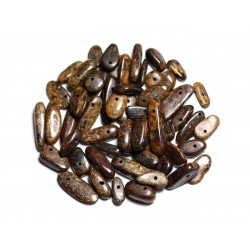 20pc - Perles de Pierre - Bronzite Bâtonnets 8-18mm - 4558550082244 