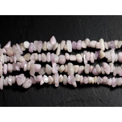 40pc - Perles de Pierre - Kunzite Rocailles Chips 5-9mm - 4558550082312 