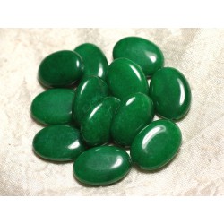 1pc - Perle de Pierre - Jade Verte Ovale 25x18mm 4558550002037