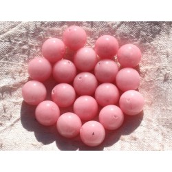 8pc - Perles de Pierre - Jade Boules 12mm Rose Corail 4558550006066