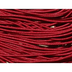 Echeveau 19m - 5 Fils 3,80m Elastique Tissu 1mm Rouge Bordeaux 4558550007346 