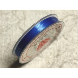 Bobine 10m - Fil Elastique Fibre 0.8-1mm Bleu Roi - 4558550007780