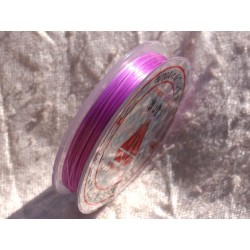 Bobine 10m - Fil Elastique Fibre 0.8-1mm Violet Rose Mauve - 4558550012319