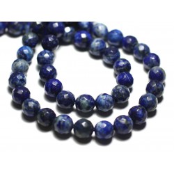 10pc - Perles de Pierre - Lapis Lazuli Boules Facettées 6mm 4558550015068