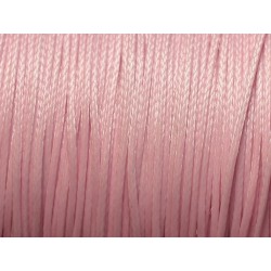 10m - Cordon de Coton Ciré Rose clair 0.8mm 4558550017253