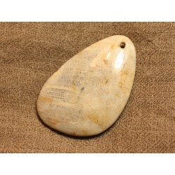 Pendentif Pierre semi précieuse Corail Fossile 55mm n°3 4558550021892 