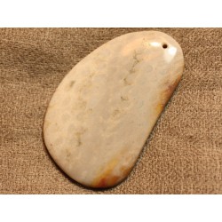 Pendentif Pierre semi précieuse Corail Fossile 55mm n°13 4558550022240 