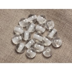 2pc - Perles de Pierre Perçage 2.5mm - Cristal Quartz Boules 10mm 4558550025517