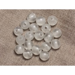 4pc - Perles de Pierre Perçage 2.5mm - Cristal Quartz Mat Boules 10mm 4558550026712