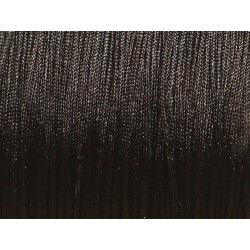 10 mètres Fil Cordon Tissu Nylon Tressé Noir 0.8mm - 4558550027528 