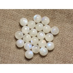 4pc - Perles de Pierre - Pierre de Lune Boules 6-7mm 4558550027948 