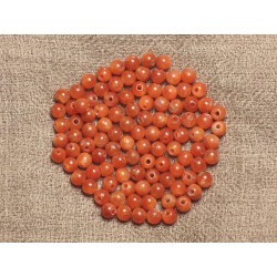 10pc - Perles de Pierre - Calcite Orange Boules 4mm 4558550029607 
