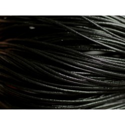 5m - Cordon Cuir Véritable Noir 1mm 4558550036032