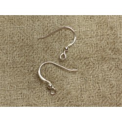 1 paire crochets argent 925 massif boucles d'oreilles 19mm - 4558550036155
