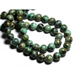 4pc - Perles de Pierre - Turquoise d'Afrique 10mm 4558550038296