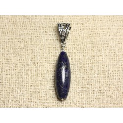Pendentif Pierre semi précieuse - Lapis Lazuli Fuseau 29x9mm 