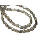 10pc - Perles de Pierre - Labradorite Gouttes 6-8mm - 8741140022706 10pc - Perles de Pierre - Labradorite Gouttes 6-8mm - 8741140022706