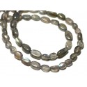 Fil 39cm 52pc env - Perles de Pierre - Labradorite Olives 6-8mm Fil 39cm 52pc env - Perles de Pierre - Labradorite Olives 6-8mm