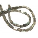 10pc - Perles de Pierre - Labradorite Ovales 6-8mm 10pc - Perles de Pierre - Labradorite Ovales 6-8mm