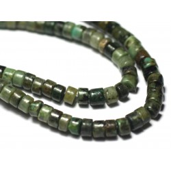 20pc - Perles de Pierre - Turquoise d'Afrique Rondelles 4x3mm - 4558550039064 