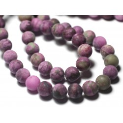 Pierre de Soleil Synthèse Boules 6mm 1 Fil 39cm Perles de Pierre