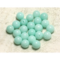 4pc - Perles de Pierre - Jade Boules 14mm Bleu Turquoise 4558550015112 