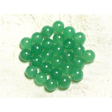 10pc - Perles de Pierre - Jade Boules 10mm Vert   4558550002433 