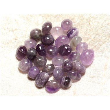 10pc - Perles de Pierre - Améthyste Galets Roulés 6-13mm   4558550003690
