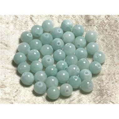 10pc - Perles de Pierre - Jade Vert clair Turquoise 8mm   4558550006813