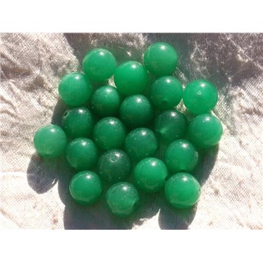 8pc - Perles de Pierre - Jade Boules 12mm Vert   4558550014863