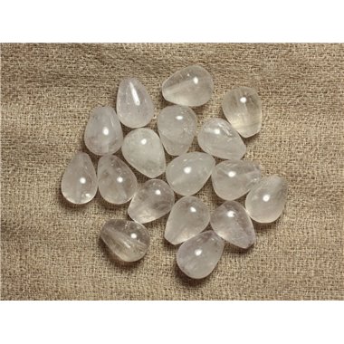 2pc - Perles de Pierre - Améthyste claire lavande Gouttes 14x10mm - 4558550033130